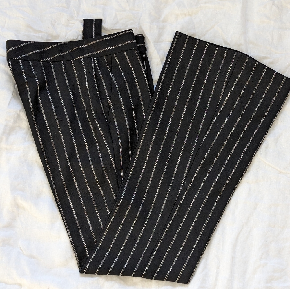 Theory size 2 pinstripe flare pants